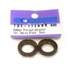 Square R/C Aluminum Damper Preload Adjuster for Tamiya, Black (2 pcs.)