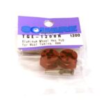 Square R/C Aluminum Wheel Hex Hub for Most Tamiya, 8mm (Red)