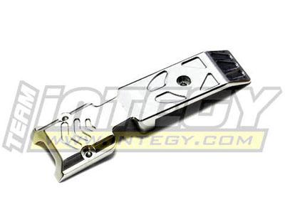 T3196SILVER Evolution3 Mid-Front Skid Plate for 1/10 Revo 3.3, E-Revo, Summit & Slayer(both) - Image 1