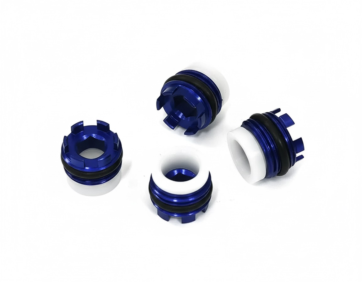 T3205BLUE Evolution3 Pivot Ball Cap (4) for 1/10 Revo 3.3, E-Revo, Summit & Slayer(both) - Image 1