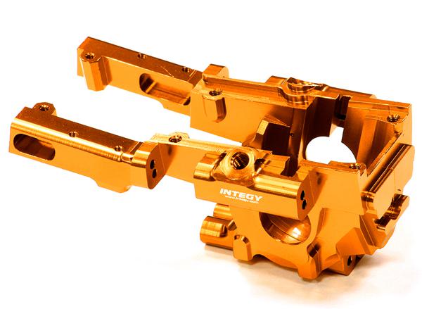 T3295ORANGE Billet Machined Front Bulkhead for Traxxas 1/10 E-Revo (-2017) & Revo 3.3 5330 - Image 1