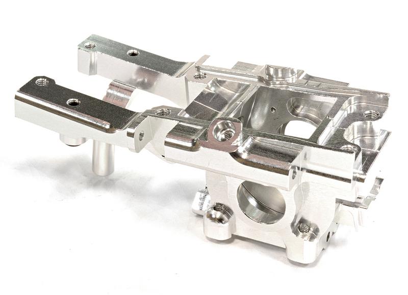 T3496SILVER Billet Machined Front Bulkhead for Traxxas 1/16 E-Revo, Slash, Summit, Rally - Image 1