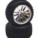 Type III Wheel and Tire Set (2) for Traxxas 1/16 E-Revo VXL & Summit VXL