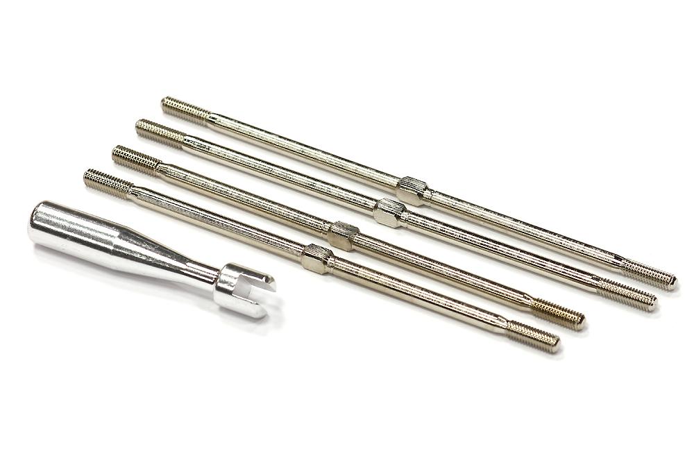 T3876.11 Super Duty Wide Turnbuckle Set for E/T-Maxx (3906, 4907, 4908, 4909, 4910) 5143 - Image 1