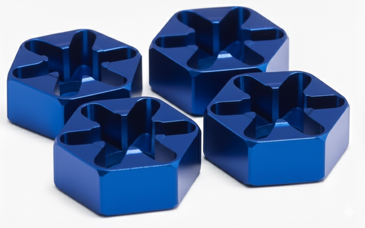 T3880BLUE Alloy 14mm Hex Hub for E/T-Maxx (3903 3905 3906 3908 4907 4908 4909 4910) - Image 1