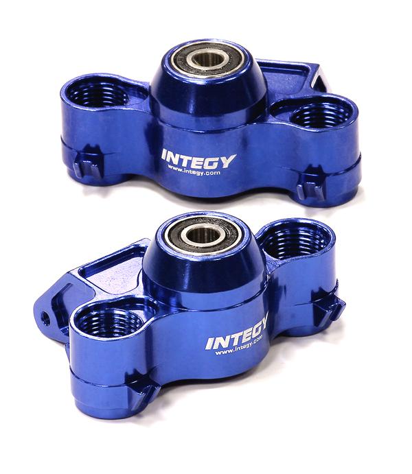 T4126BLUE Billet Machined Aluminum Axle Carriers for T-Maxx 4908 4907 & E-Maxx BL 5334 - Image 1
