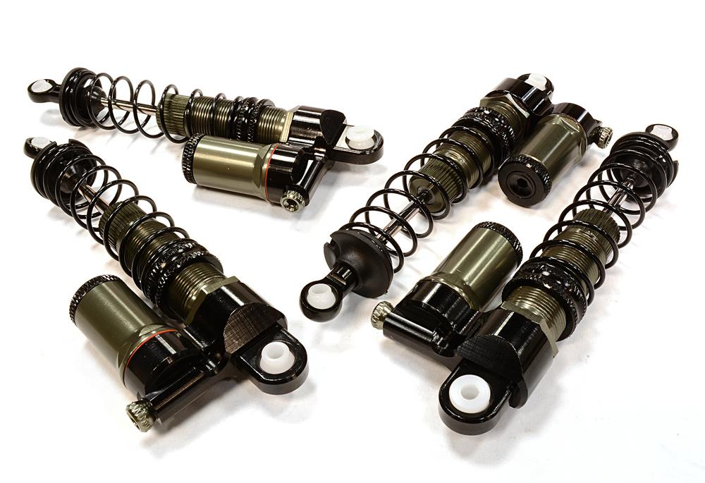 T5028GREY Billet Machined Shock Set for HPI 1/12 Savage XS Flux - Image 1