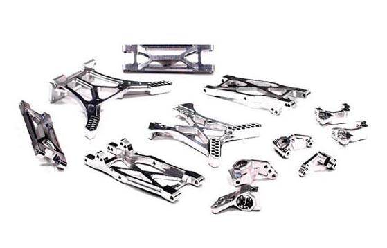 T6662SILVER Billet Machined Alloy Conversion Set for HPI 1/10 Blitz - Image 1