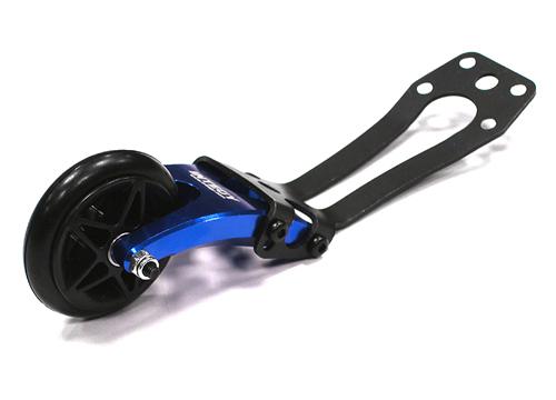 T6670BLUE Billet Machined Wheelie Bar Set for HPI 1/10 Nitro Firestorm - Image 1