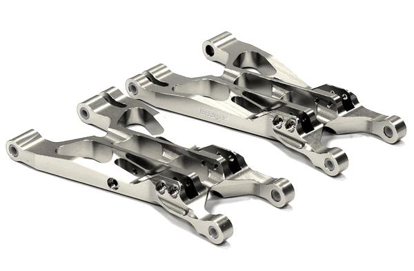T6712SILVER Billet Machined T2 Lower Arms for Savage Flux, X 4.6 2011 & Savage XL - Image 1