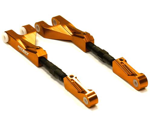 T6715ORANGE Billet Machined T2 Upper Arms for Savage Flux, X 4.6 2011 & Savage XL - Image 1