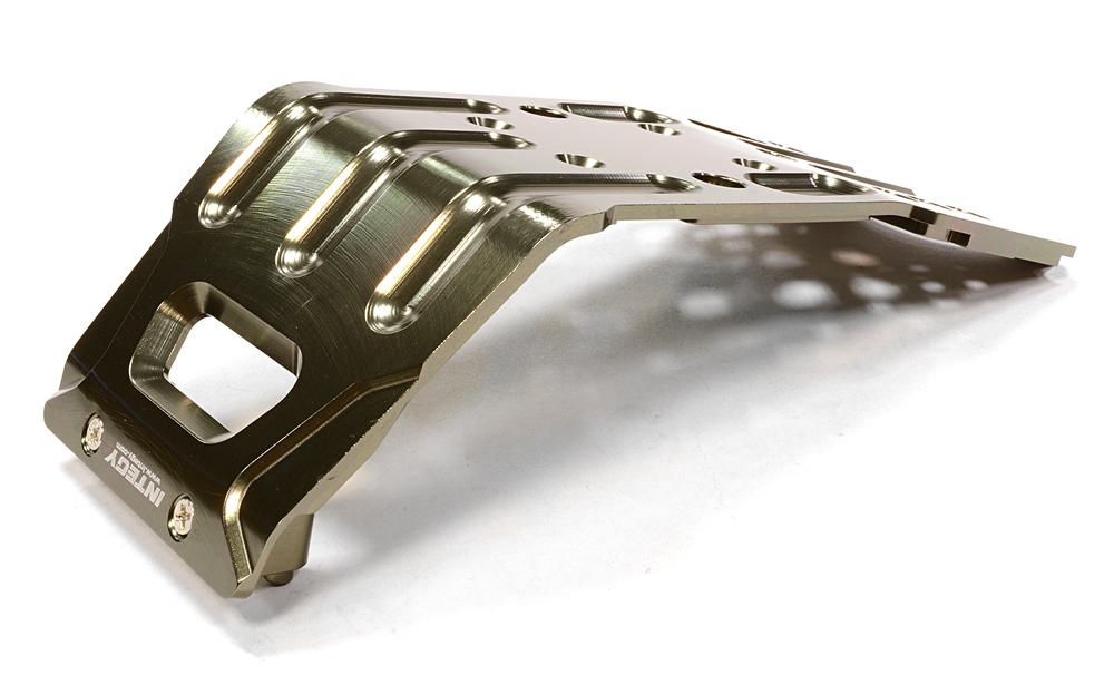 T6722GREY Billet Machined T2 Skid Plate for Savage X 4.6 2011, Flux & Savage XL - Image 1