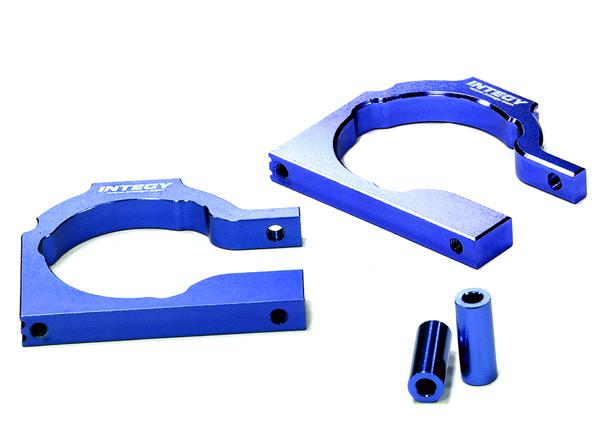 T6943BLUE Billet Machined Motor Mount Plate for HPI Savage Flux - Image 1