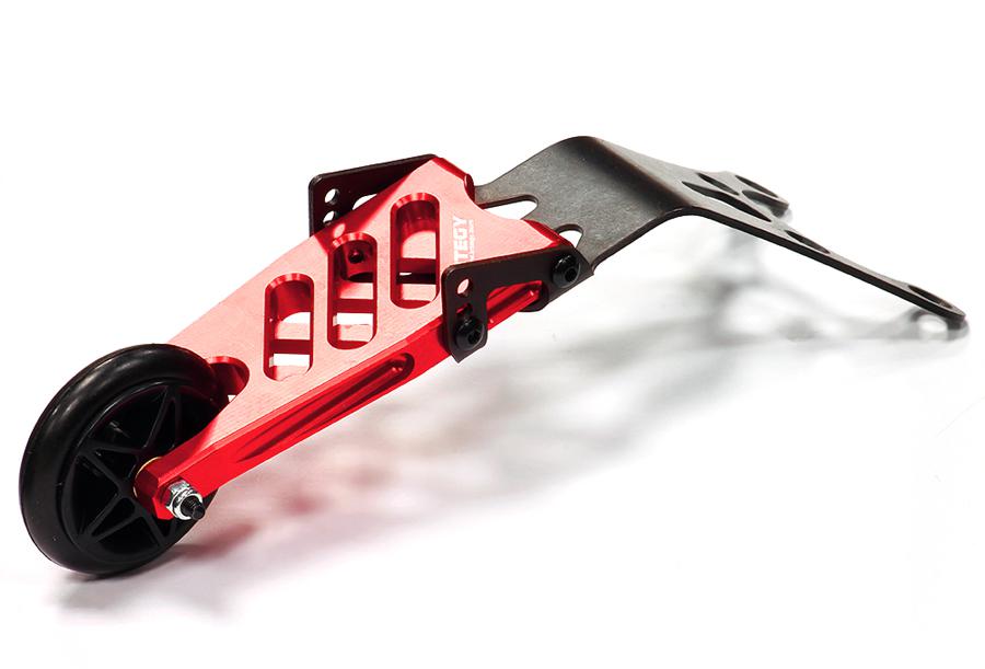 T6974RED Evolution4 Wheelie Bar for HPI 1/8 Savage & (X) Monster Truck - Image 1