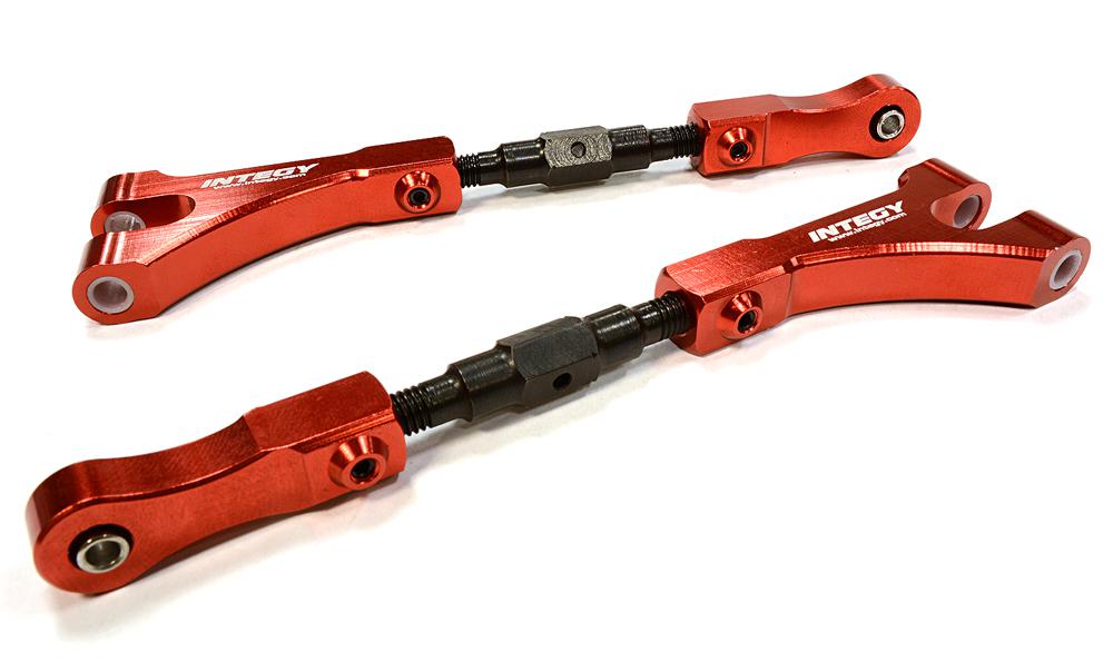 T6990RED Billet Machined Alloy Upper Arms for HPI 1/8 Savage XL, Flux & X 4.6 RTR Truck - Image 1