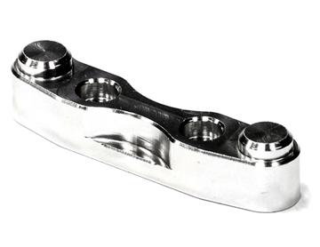 T7798SILVER Billet Machined Front Arm Brace for Associated SC10 4X4 - Image 1