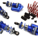 Billet Machined MSR6 Blue Piggyback Shock (4) for Traxxas 1/10 Jato (L=81mm)