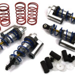 Billet Machined MSR6 Silver Piggyback Shock (4) for Traxxas 1/10 Jato (L=81mm)