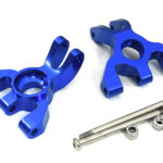 Billet Machined Blue Rear Hub Carriers for Traxxas 1/10 Jato