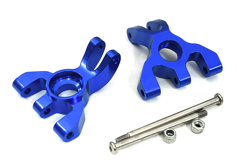 T7903BLUE Billet Machined Blue Rear Hub Carriers for Traxxas 1/10 Jato - Image 1