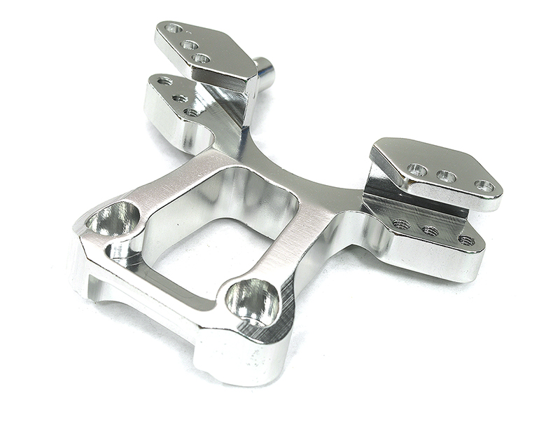 T7909SILVER Silver Rear Shock Tower for 1/10 Jato 5517 - Image 1