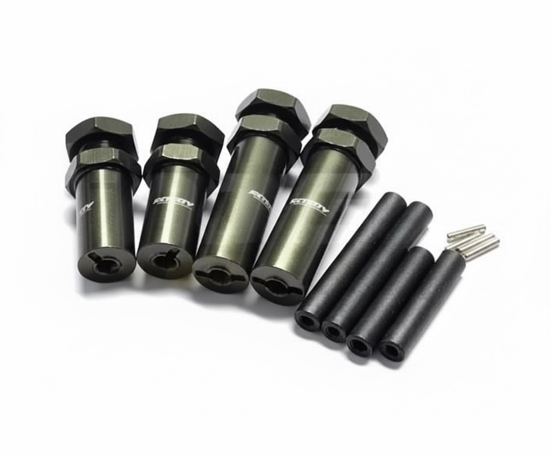 T7979GUN Extended Wheel Hub 17mm Hex for 1/10 Stampede 2WD, Rustler 2WD, Bandit 1654 3654 - Image 1