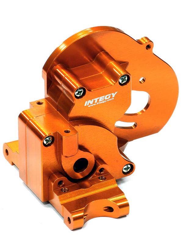 T7983ORANGE Gearbox Housing for Traxxas 1/10 Stampede 2WD, Rustler 2WD & Bandit XL5 3691A - Image 1
