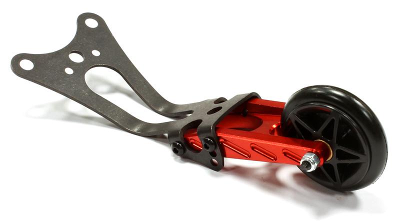 T8015RED Machined Type III Wheelie Bar for Slash 2WD, Stampede 2WD & Rustler 2WD XL5 VXL - Image 1