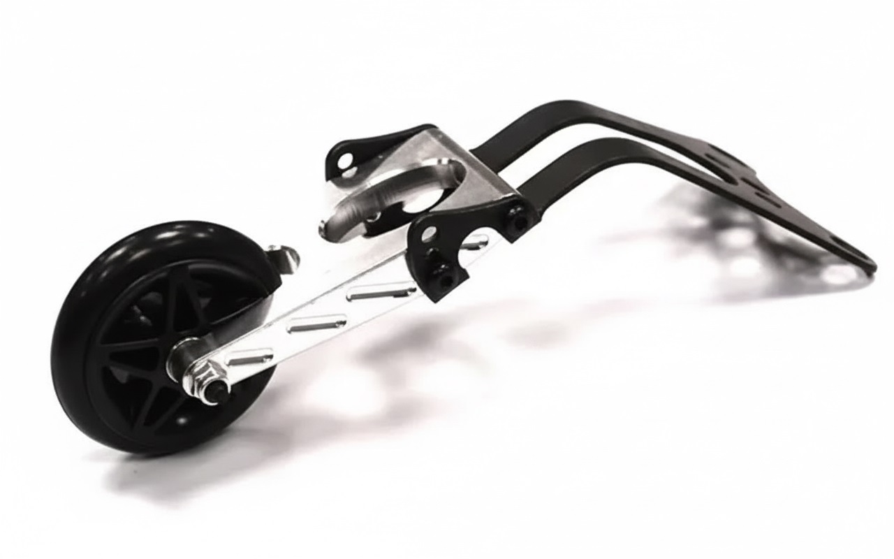 T8015SILVER Machined Type III Wheelie Bar for Slash 2WD, Stampede 2WD & Rustler 2WD XL5 VXL - Image 1