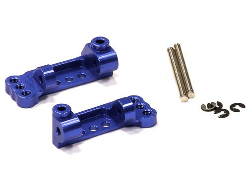 T8061BLUE Caster Blocks for Traxxas 1/10 Electric Rustler 2WD & Slash 2WD 3632 - Image 1