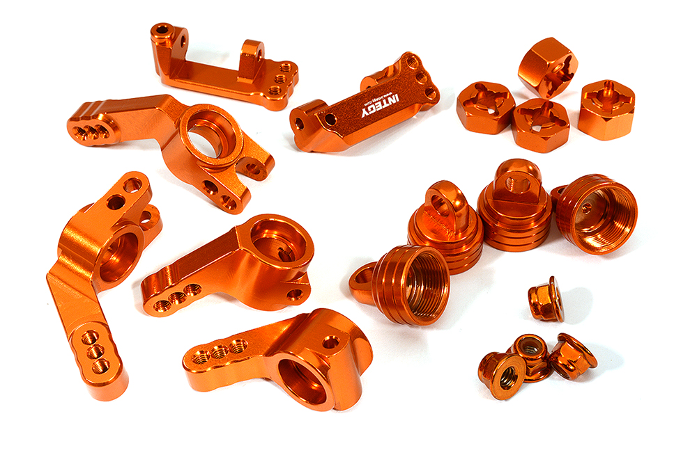 T8148ORANGE Billet Stage 1 Conversion for Traxxas 1/10 Rustler 2WD, Stampede 2WD & Slash 2WD - Image 1