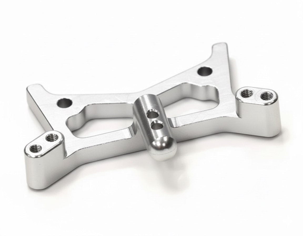 T8465SILVER Billet Machined Type2 Front Shock Tower for Losi 1/36 Micro-T - Image 1