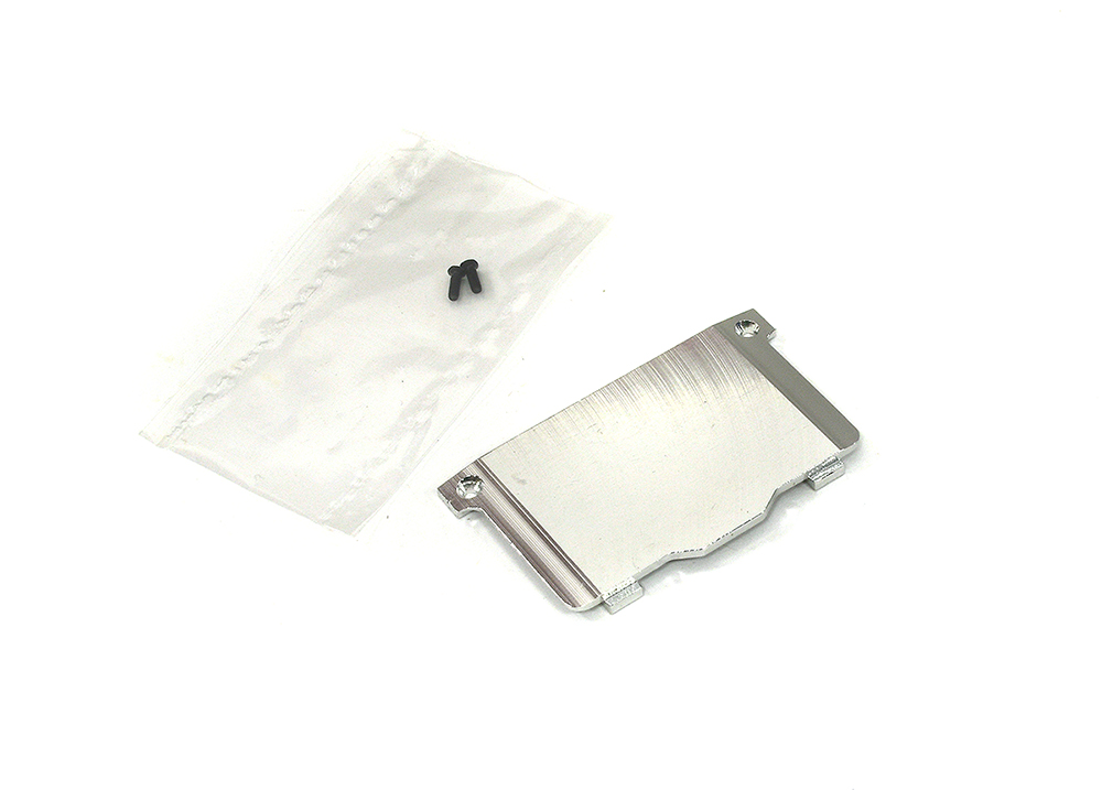 T8472SILVER Alloy Battery Cover for Losi 1/36 Micro-T & Micro Baja - Image 1