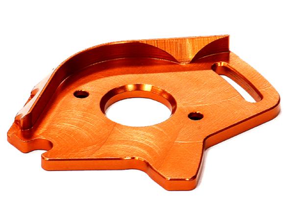 T8587ORANGE Billet Machined Motor Plate for 1/10 Stampede 4X4 & Slash 4X4 (non-LCG) 6890 - Image 1