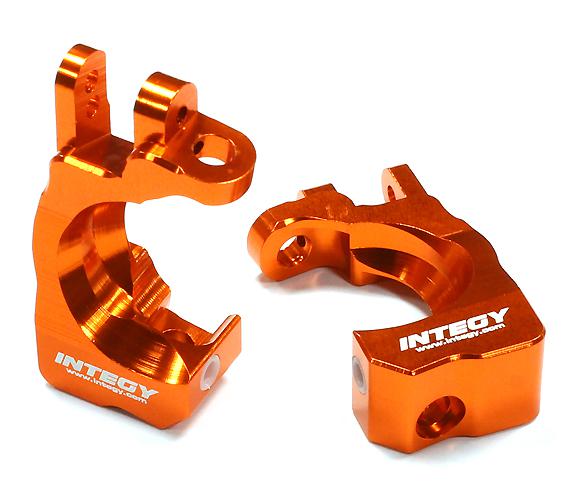 T8591ORANGE Machined T3 Caster Blocks for 1/10 Stampede 4X4, Slash 4X4 & Rustler 4X4 6832 - Image 1
