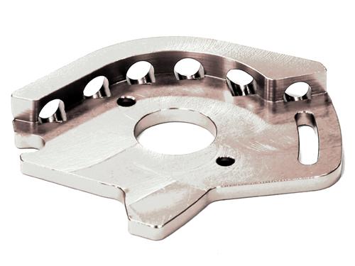 T8597SILVER Billet Machined T2 Motor Plate for 1/10 Stampede 4X4 & Slash 4X4 (non-LCG) 6890 - Image 1