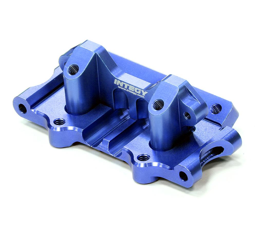 T8641BLUE Machined T3 Front Bulkhead for 1/10 Rustler 2WD, Stampede 2WD & Slash 2WD 2530A - Image 1