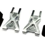 Silver Billet Machined Rear Lower Suspension Arms for HPI Ken Block WR8 3.0