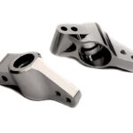 Silver Billet Machined Rear Hub Carriers for HPI Ken Block WR8 3.0