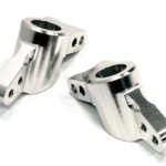 Silver Billet Machined Rear Hub Carriers for HPI 1/10 Bullet MT & Bullet ST