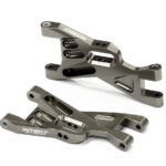 Grey Billet Machined Front Lower Suspension Arms for Traxxas 1/10 Bandit 2531X