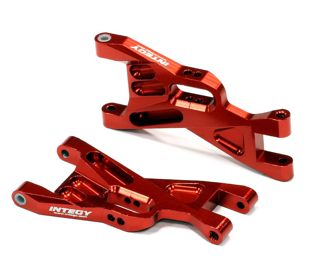 T8703RED Billet Machined Front Lower Suspension Arms for Traxxas 1/10 Bandit 2531X - Image 1