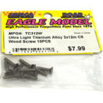 Ultra Light Titanium Alloy 3x12m CS Wood Screw 10PCS
