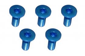TS-FSM308ALLB M3 x 8 AL7075 Flat Head Hex Socket - Machine (5 Pcs) Light Blue - Image 1